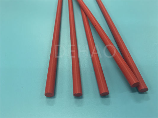 Κόκκινη εξωθημένη PTFE ράβδος, γεμισμένη PTFE θερμοκρασίας γυαλί ράβδος αντίστασης