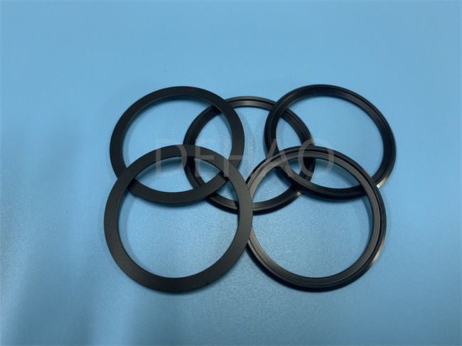 Μαύρη Copolymer ακετάλης POM διαφραγμάτων σφραγίδα πλυντηρίων δαχτυλιδιών στολισμάτων μανικιών δαχτυλιδιών γλιστρώντας