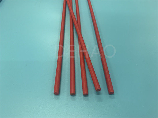 Κόκκινη εξωθημένη PTFE ράβδος, γεμισμένη PTFE θερμοκρασίας γυαλί ράβδος αντίστασης